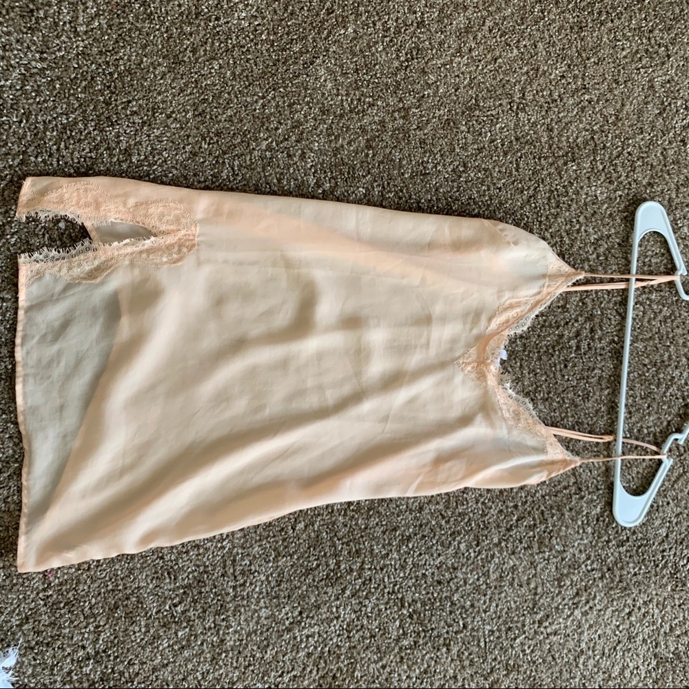 Pink Lace Slip Dress